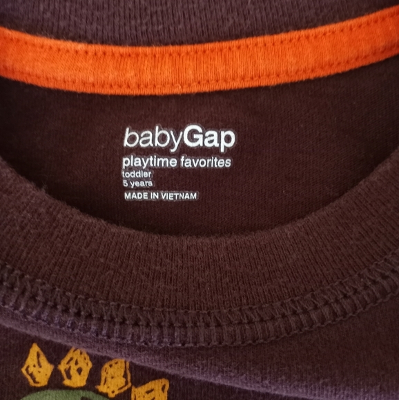Baby Gap Tyrannosaurus Rex T-Rex Dinosaur Long Sleeve Shirt Boys Size 5 Years - Picture 7 of 9